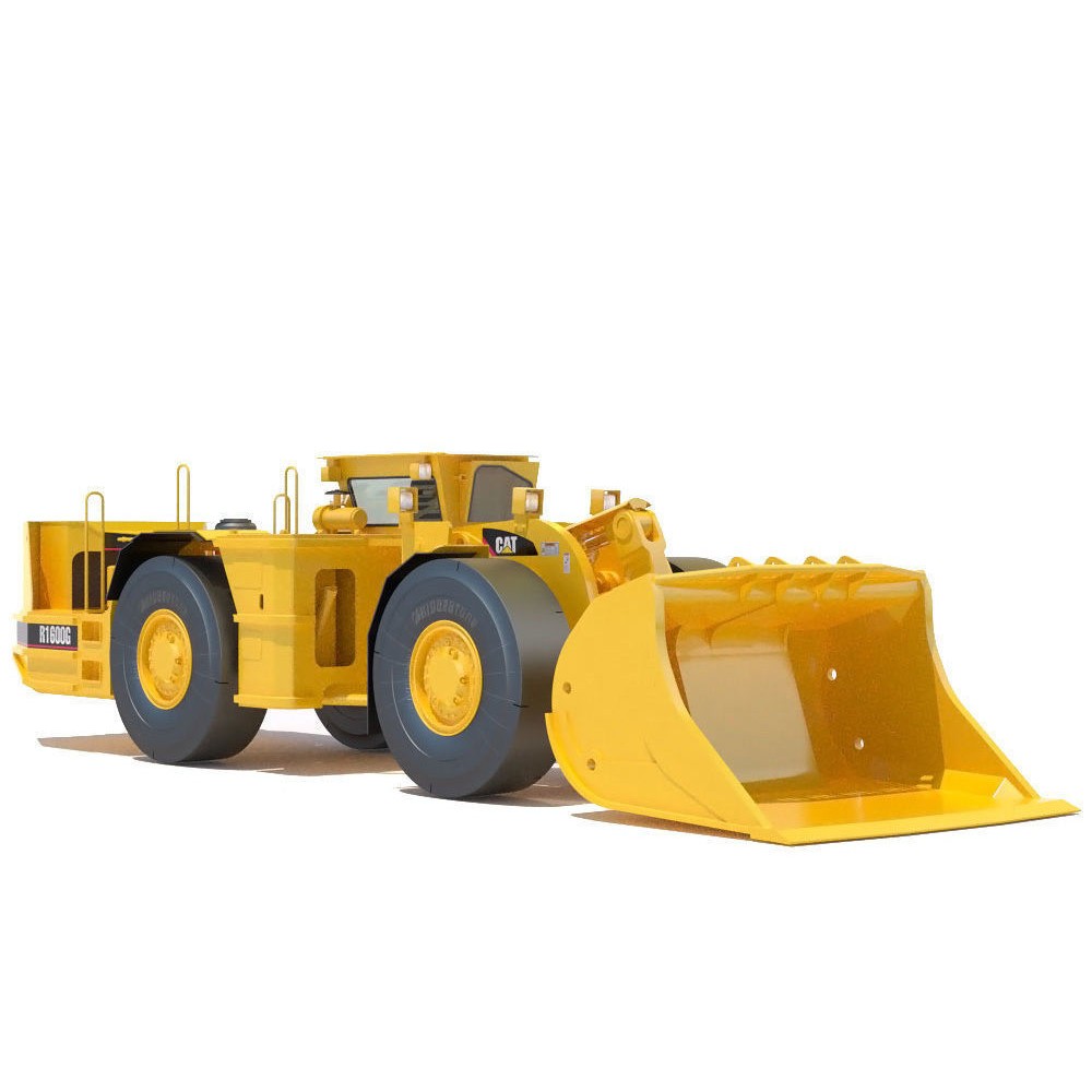 Underground Mining Loader Cat R1600G 3D Model – High Poly PBR Asset, FBX - View 3