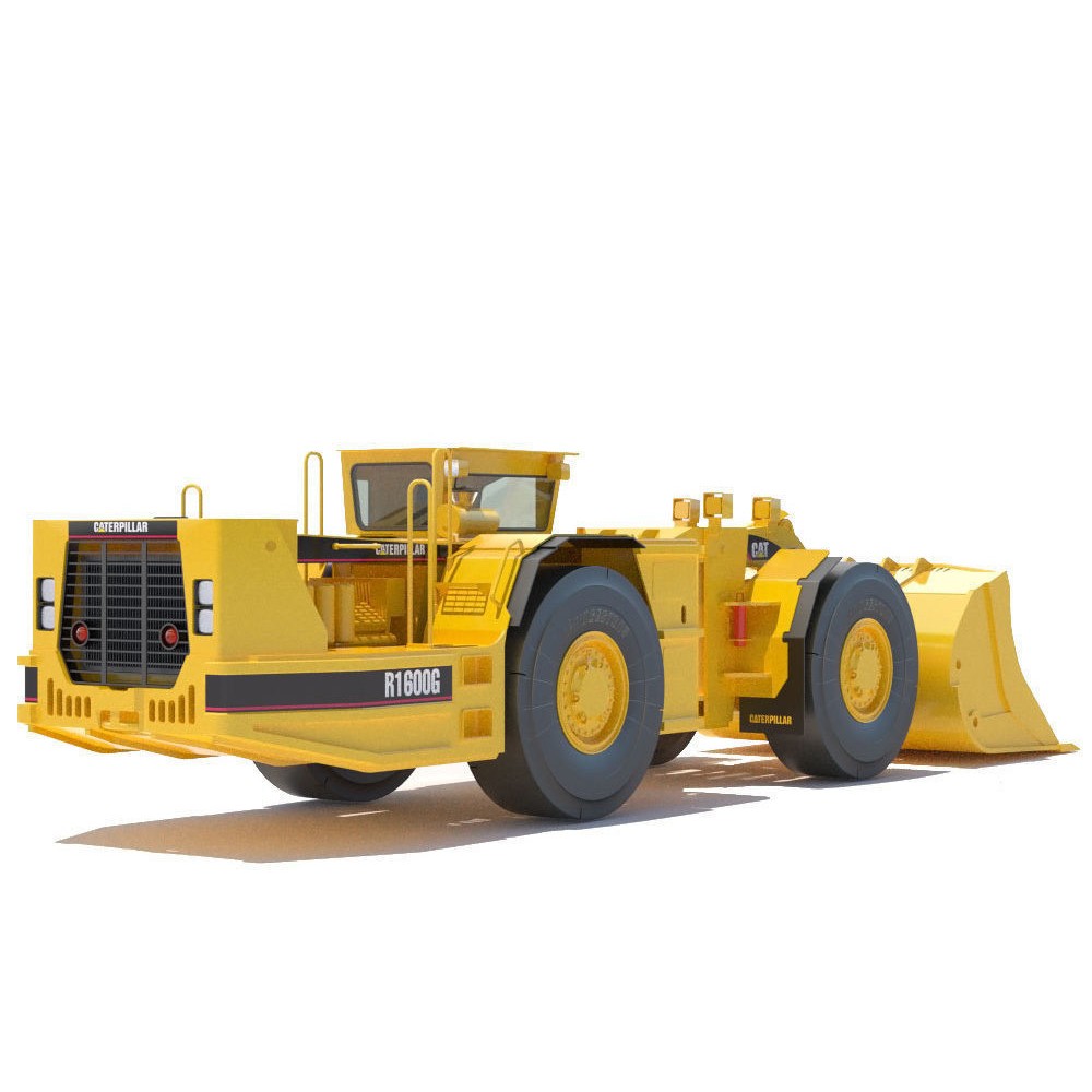 Underground Mining Loader Cat R1600G 3D Model – High Poly PBR Asset, FBX - View 4