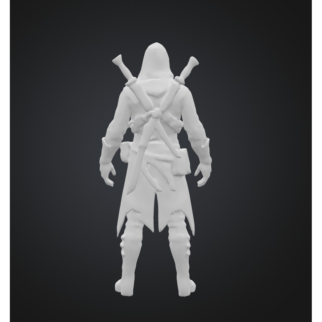 Realistic Humanoid Assassin Character 3D Model – PBR Textures, Game Ready