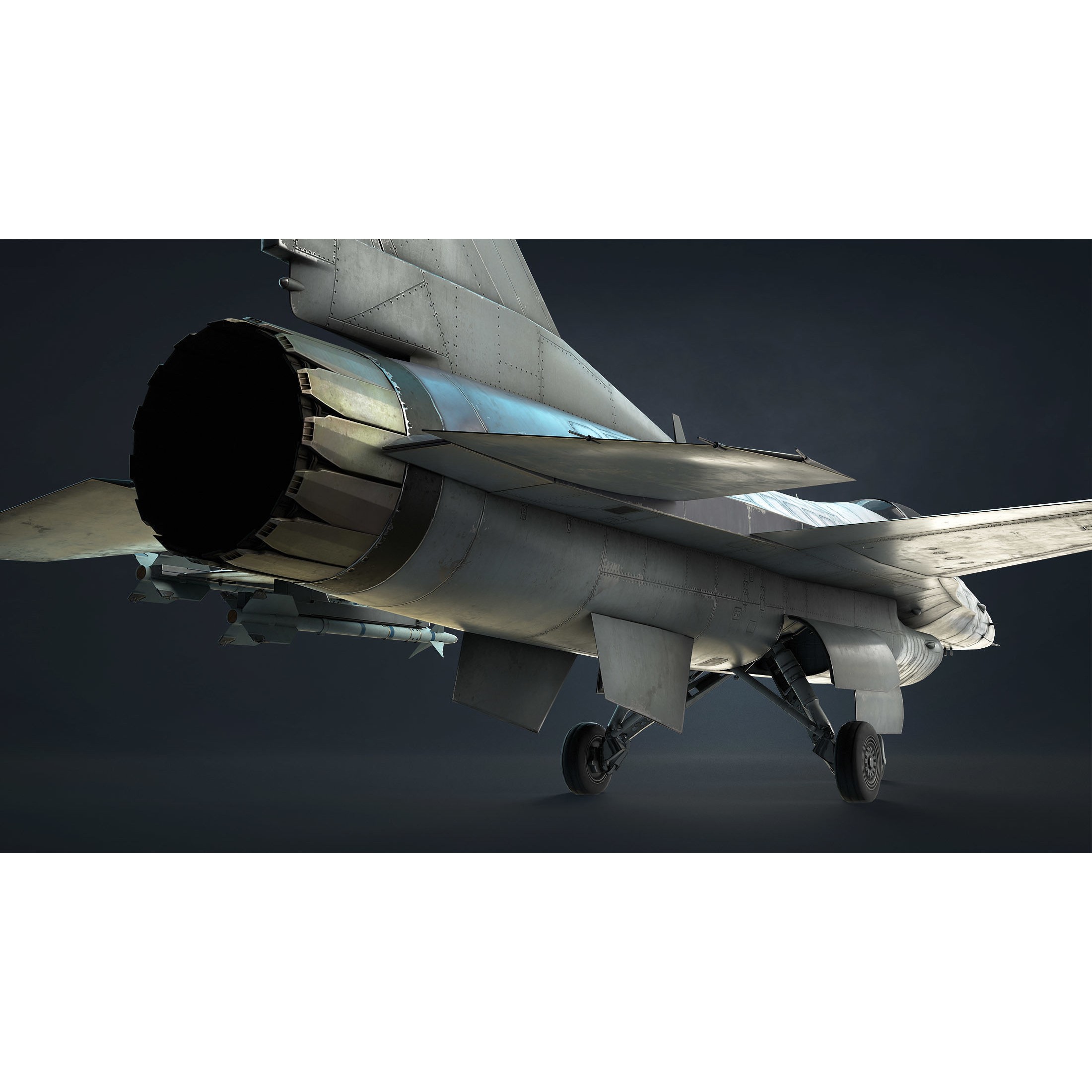F-16 Fighting Falcon - Low-Poly Game-Ready 3D Model - View 12