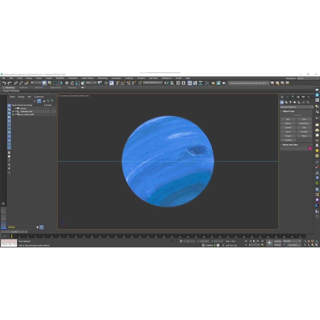 Neptune 3D Model – Photorealistic Low-Poly Asset, Blender, Unity - View 40