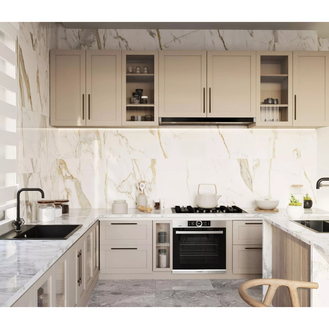 Modern Luxury Kitchen 3D Model – Minimalist Design with PBR Textures - View 7