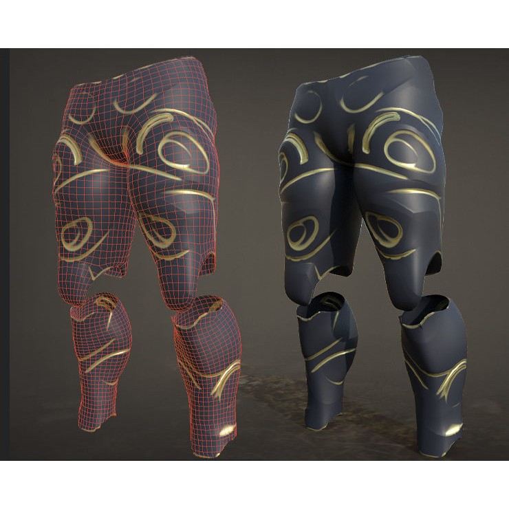 30 Sci-Fi Legs 3D Model – Low Poly Game Asset, 4K Textures, FBX, OBJ - View 10