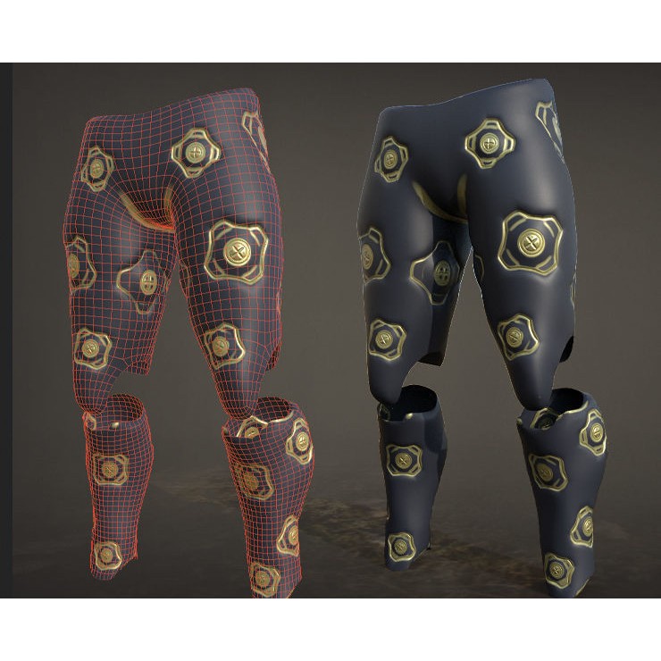 30 Sci-Fi Legs 3D Model – Low Poly Game Asset, 4K Textures, FBX, OBJ - View 20