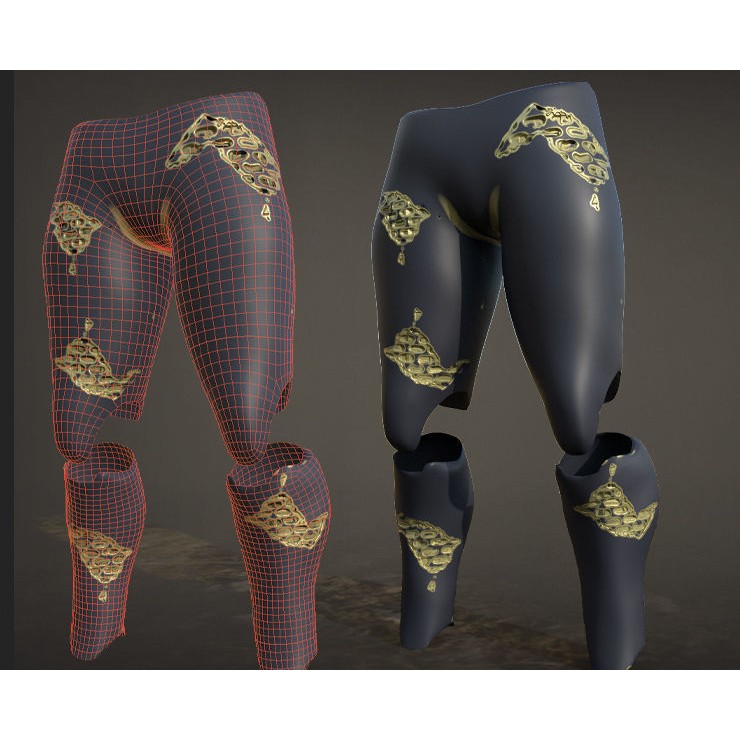 30 Sci-Fi Legs 3D Model – Low Poly Game Asset, 4K Textures, FBX, OBJ - View 22