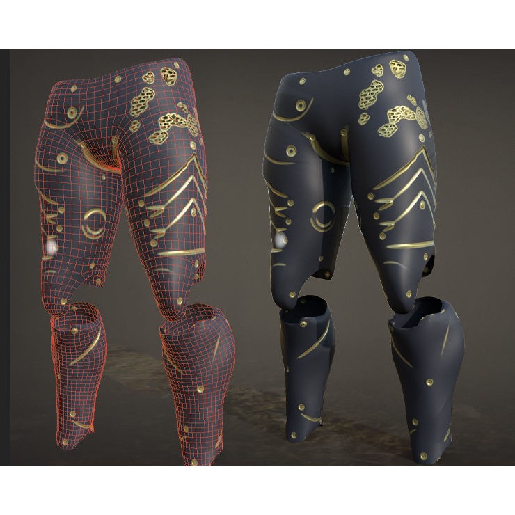 30 Sci-Fi Legs 3D Model – Low Poly Game Asset, 4K Textures, FBX, OBJ - View 23