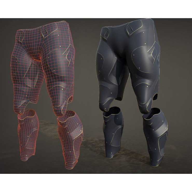 30 Sci-Fi Legs 3D Model – Low Poly Game Asset, 4K Textures, FBX, OBJ - View 27