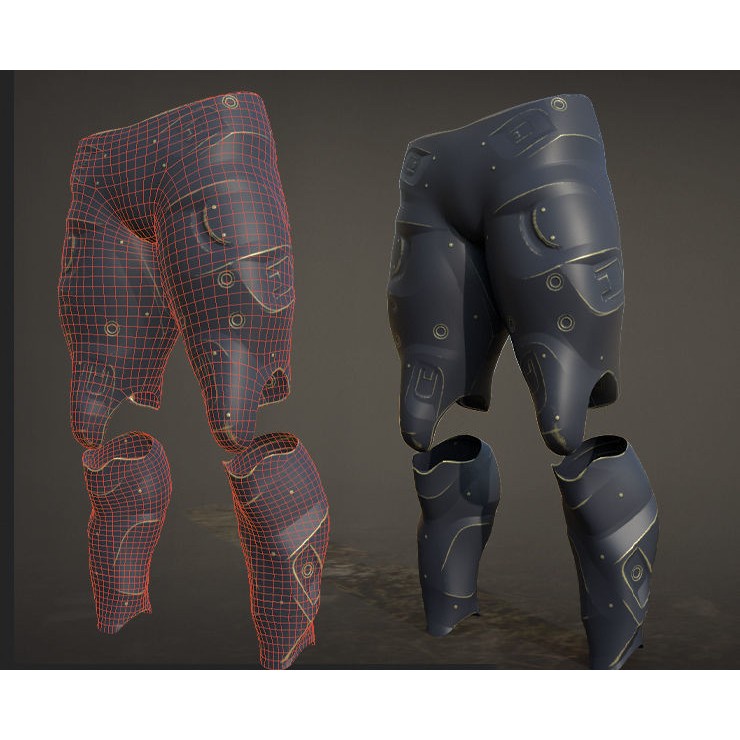30 Sci-Fi Legs 3D Model – Low Poly Game Asset, 4K Textures, FBX, OBJ - View 29
