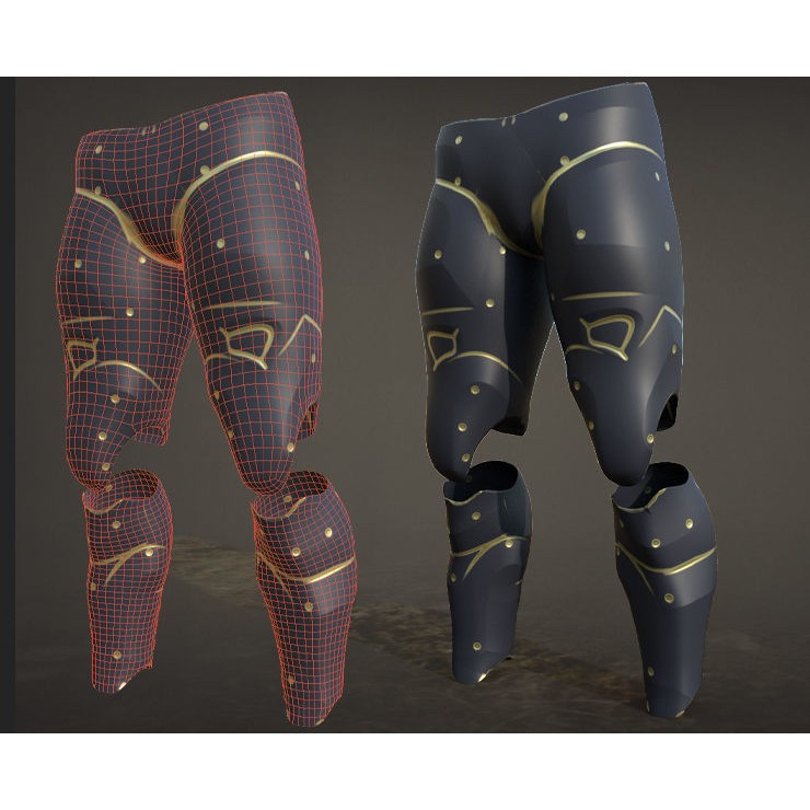 30 Sci-Fi Legs 3D Model – Low Poly Game Asset, 4K Textures, FBX, OBJ - View 31