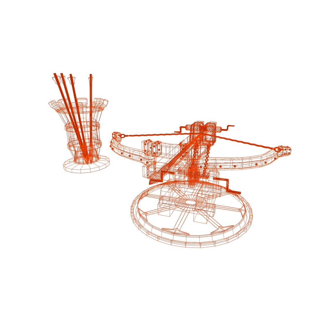 Medieval Siege Weapons Pack I 3D Model – Low Poly Game-Ready Assets, FBX, OBJ, Blender - View 15