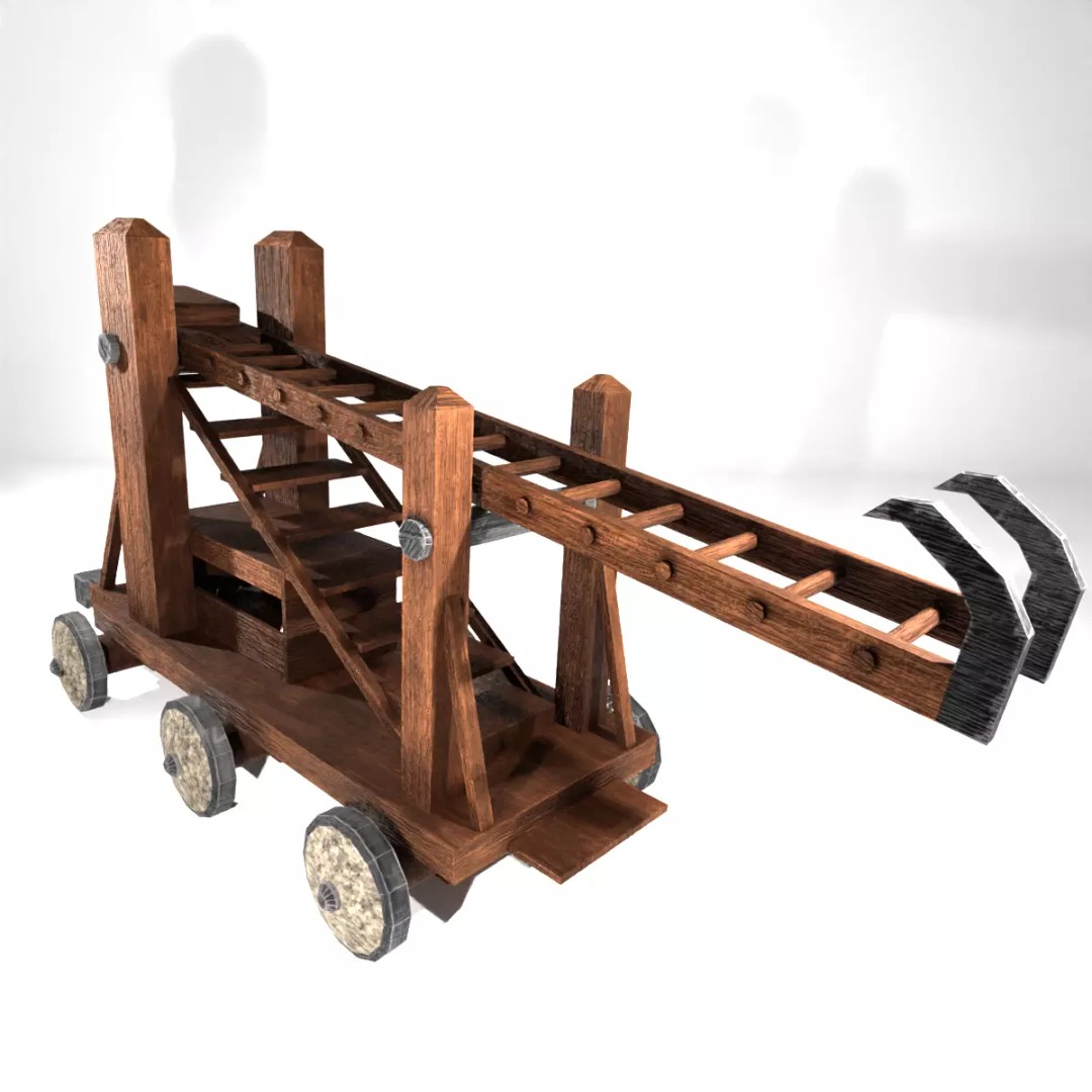 Medieval Siege Weapons Pack I 3D Model – Low Poly Game-Ready Assets, FBX, OBJ, Blender - View 2