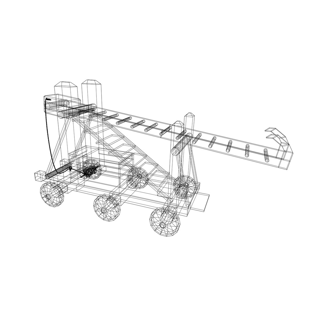 Medieval Siege Weapons Pack I 3D Model – Low Poly Game-Ready Assets, FBX, OBJ, Blender - View 27