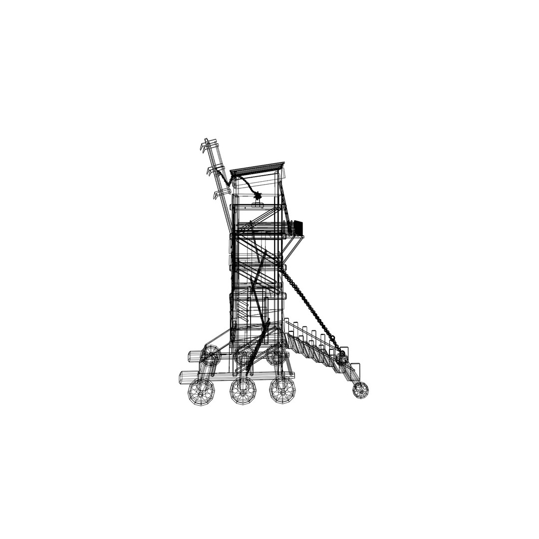 Medieval Siege Weapons Pack I 3D Model – Low Poly Game-Ready Assets, FBX, OBJ, Blender - View 30