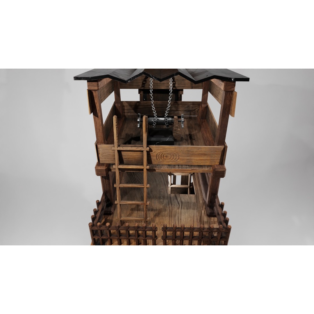 Medieval Siege Weapons Pack I 3D Model – Low Poly Game-Ready Assets, FBX, OBJ, Blender - View 31