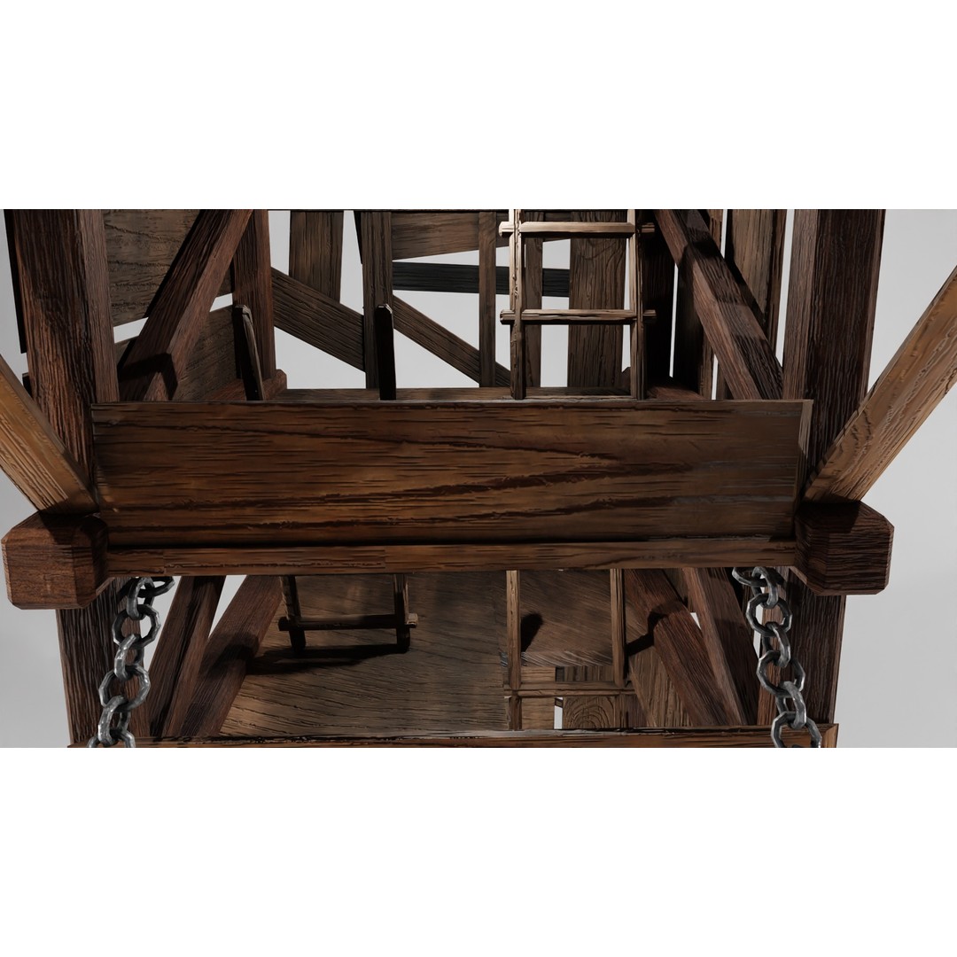 Medieval Siege Weapons Pack I 3D Model – Low Poly Game-Ready Assets, FBX, OBJ, Blender - View 32