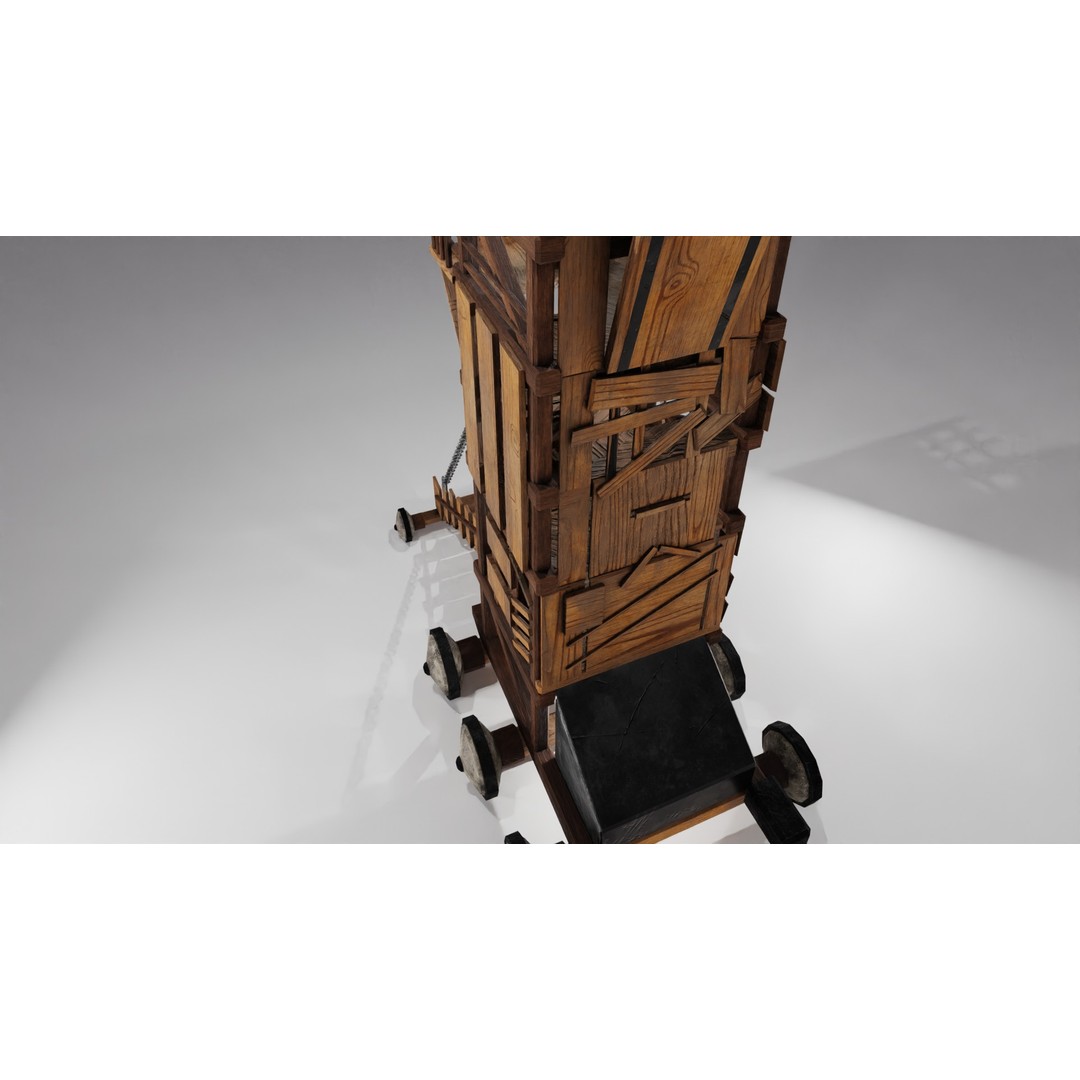 Medieval Siege Weapons Pack I 3D Model – Low Poly Game-Ready Assets, FBX, OBJ, Blender - View 34