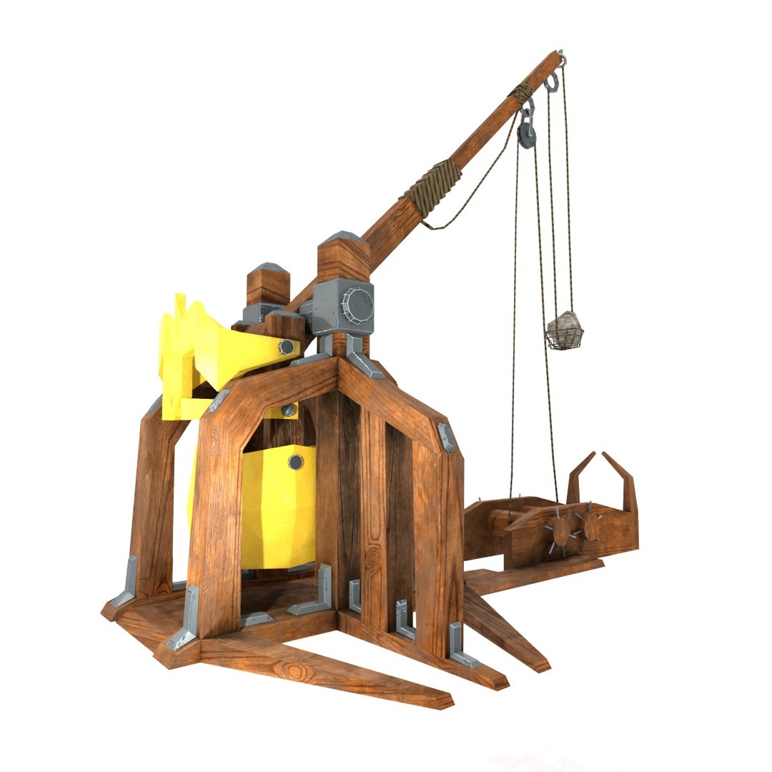 Medieval Siege Weapons Pack I 3D Model – Low Poly Game-Ready Assets, FBX, OBJ, Blender - View 41