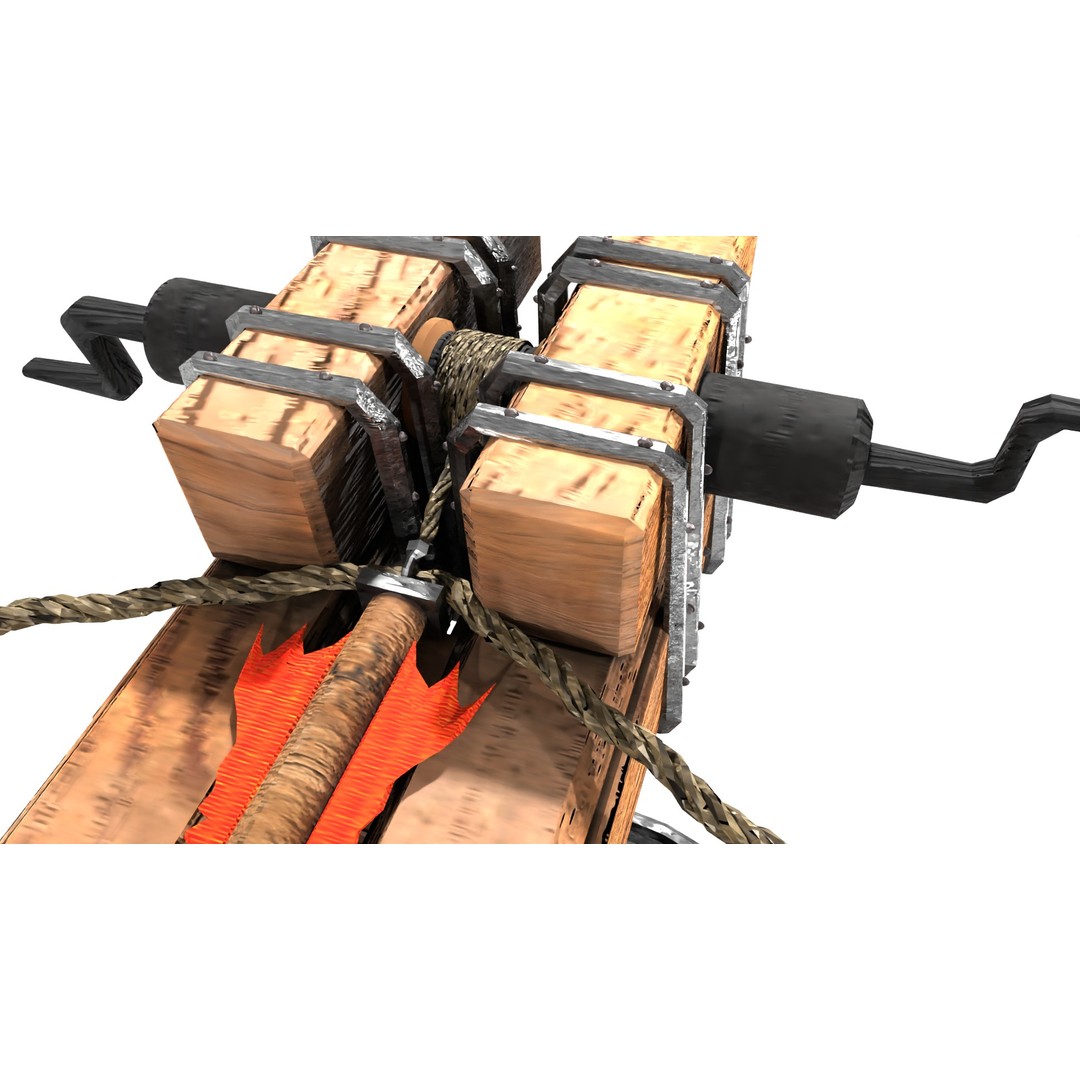 Medieval Siege Weapons Pack I 3D Model – Low Poly Game-Ready Assets, FBX, OBJ, Blender - View 6