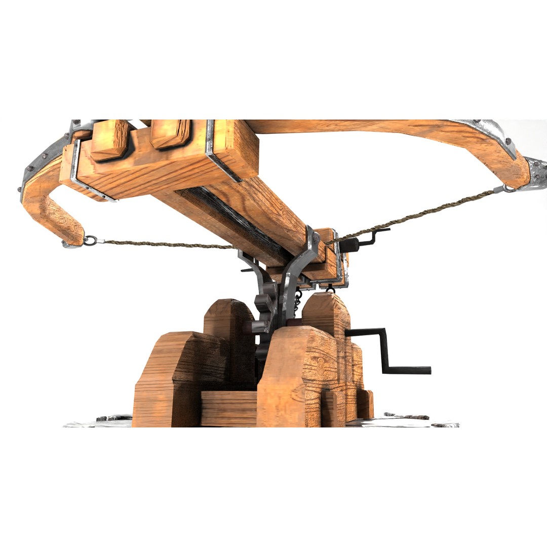 Medieval Siege Weapons Pack I 3D Model – Low Poly Game-Ready Assets, FBX, OBJ, Blender - View 7