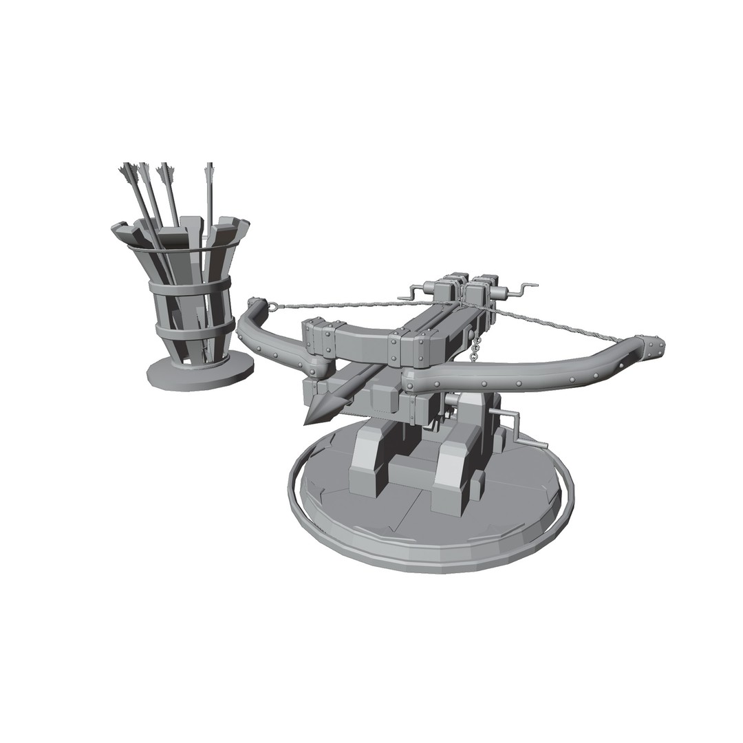 Medieval Siege Weapons Pack I 3D Model – Low Poly Game-Ready Assets, FBX, OBJ, Blender - View 9