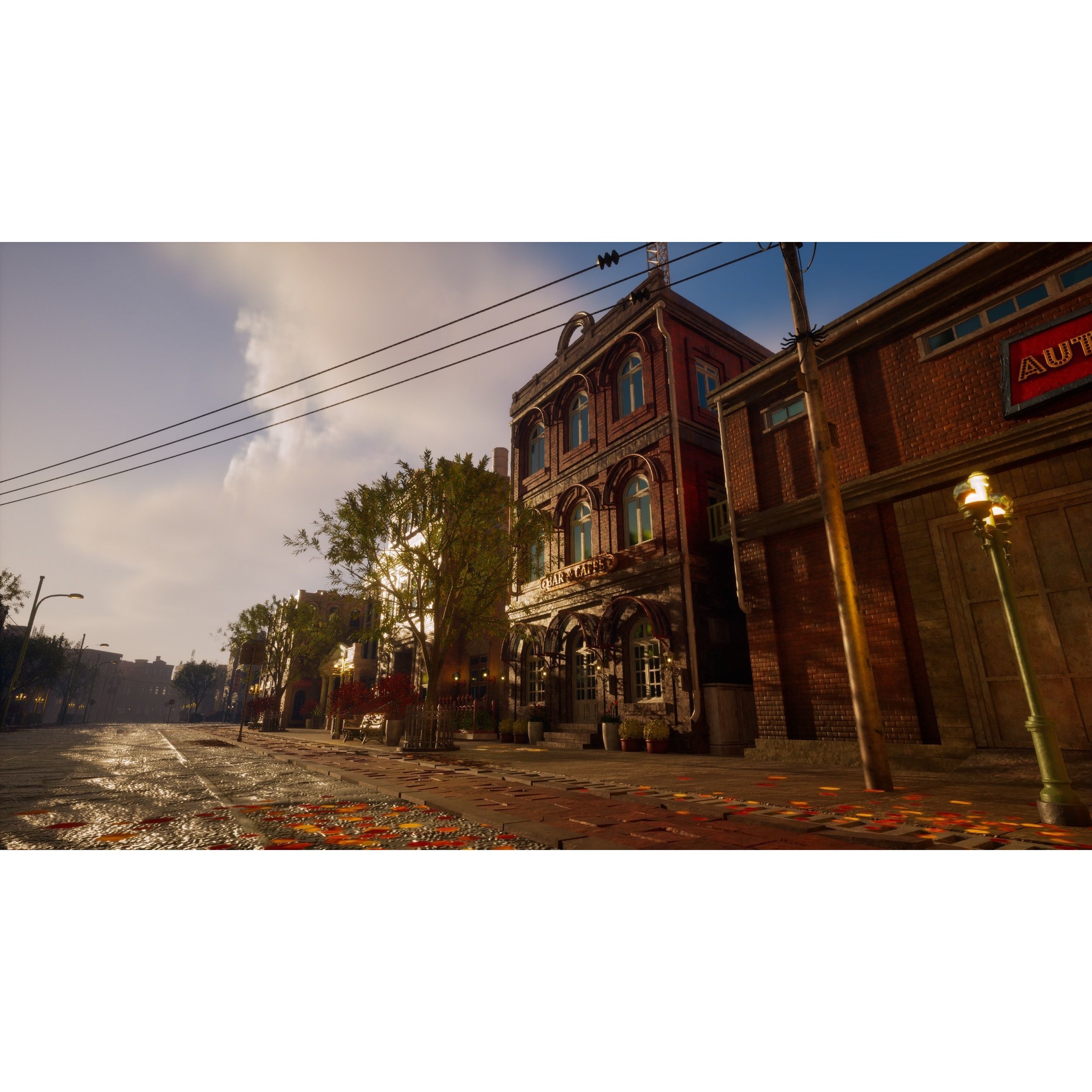 Urban City Scene - Low-Poly Game-Ready 3D Model - View 50