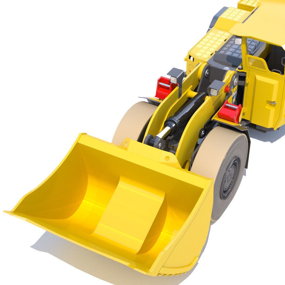 Atlas Copco Scooptram ST7 3D Model – High Poly Battery-Powered Loader