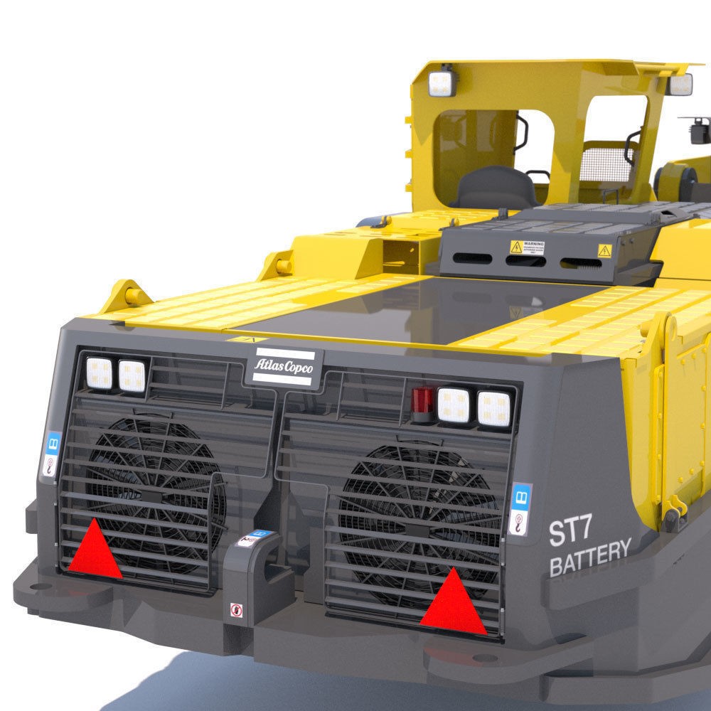 Atlas Copco Scooptram ST7 3D Model – High Poly Battery-Powered Loader - View 11