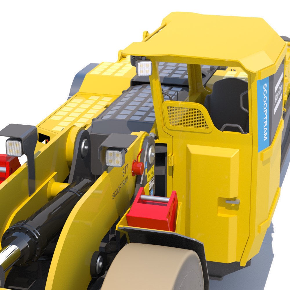 Atlas Copco Scooptram ST7 3D Model – High Poly Battery-Powered Loader - View 15