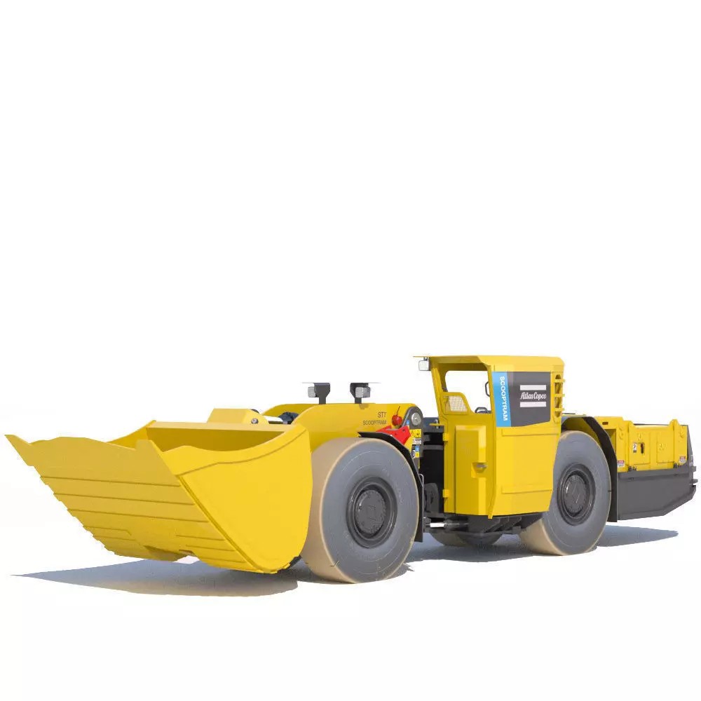 Atlas Copco Scooptram ST7 3D Model – High Poly Battery-Powered Loader - View 2