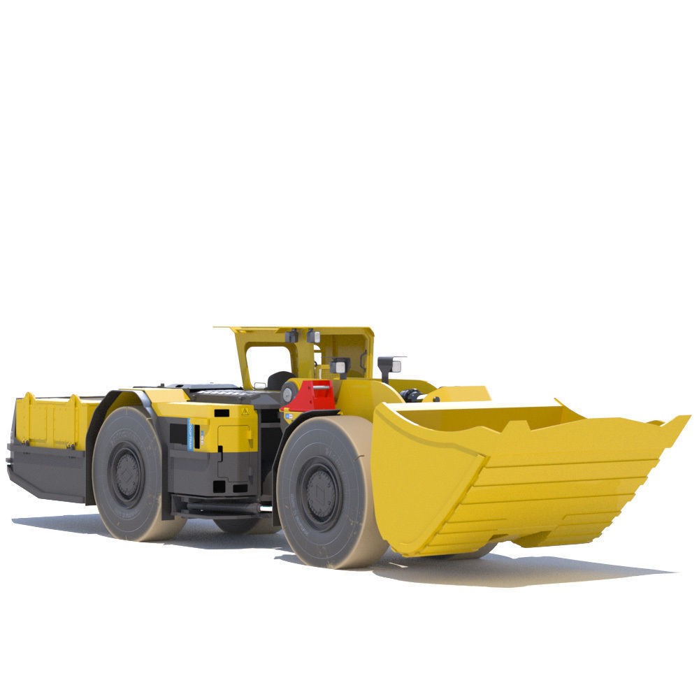 Atlas Copco Scooptram ST7 3D Model – High Poly Battery-Powered Loader - View 3