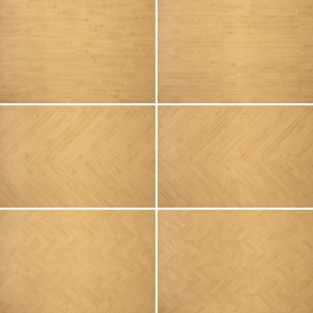 Wood Floor 3D Model – PBR Textures, Multiple Styles, FBX - View 3