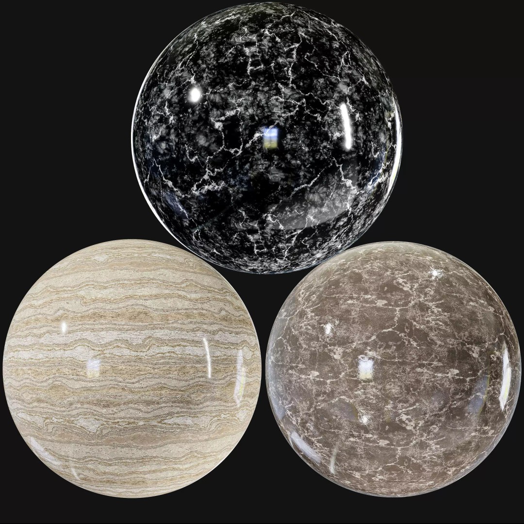 Marble Stone 3D Model – PBR Textures Collection, .sbsar & .PBR - View 10