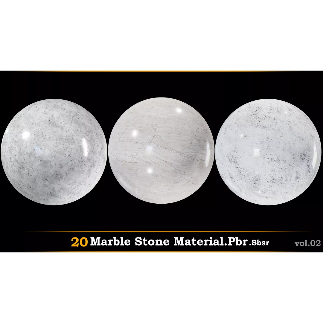 Marble Stone 3D Model – PBR Textures Collection, .sbsar & .PBR - View 6