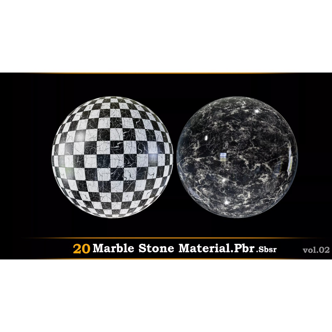 Marble Stone 3D Model – PBR Textures Collection, .sbsar & .PBR - View 9