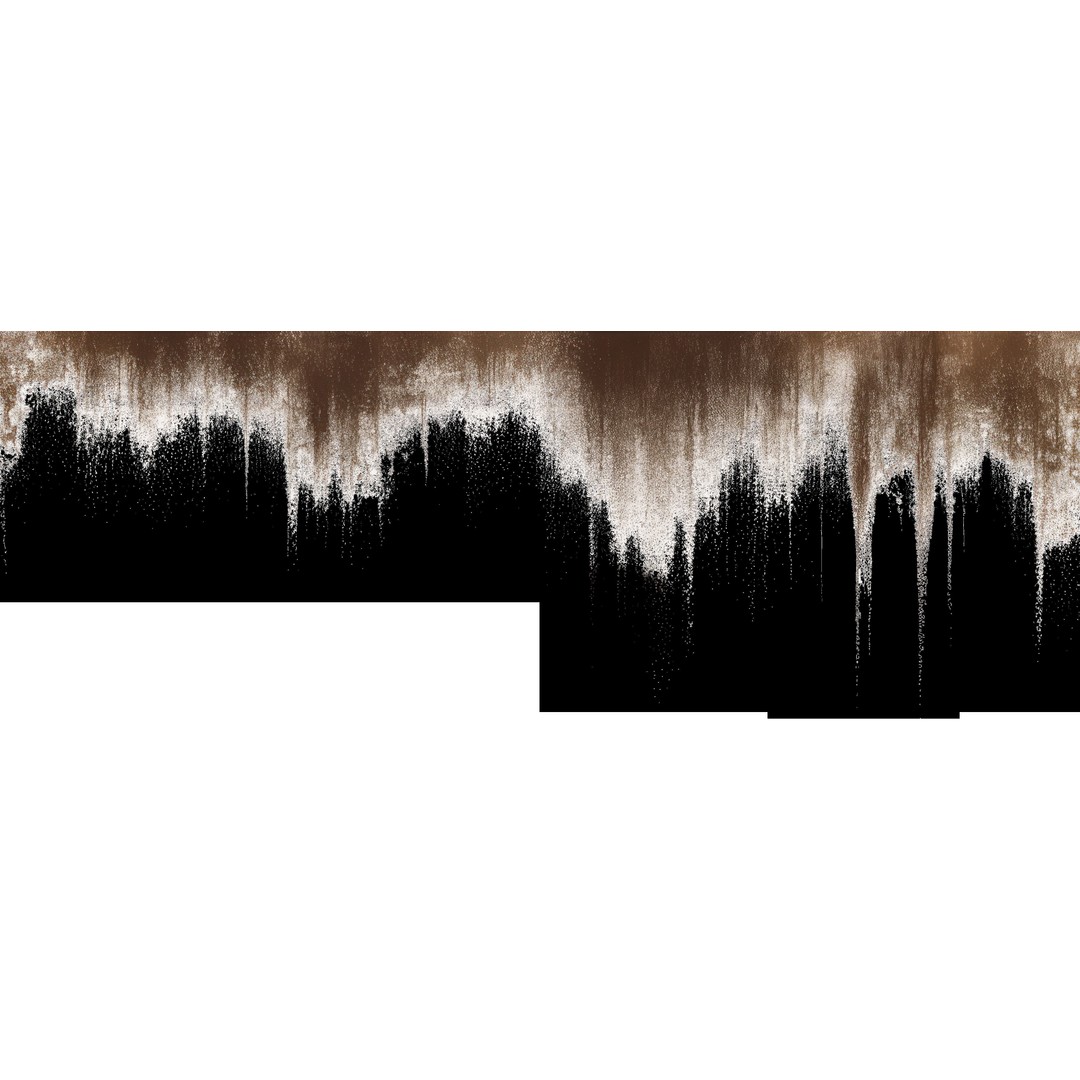 Rusty Drip Stains 3D Model – Grunge Overlay Textures, PNG - View 11