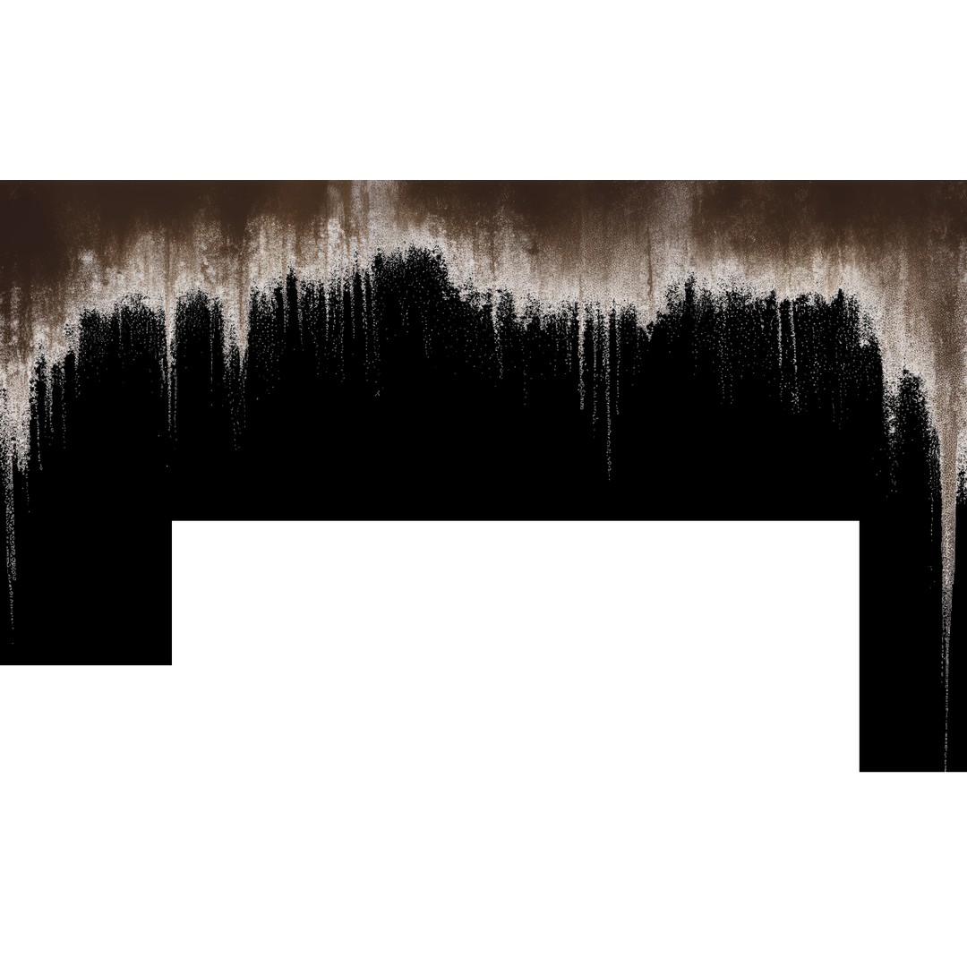 Rusty Drip Stains 3D Model – Grunge Overlay Textures, PNG - View 13