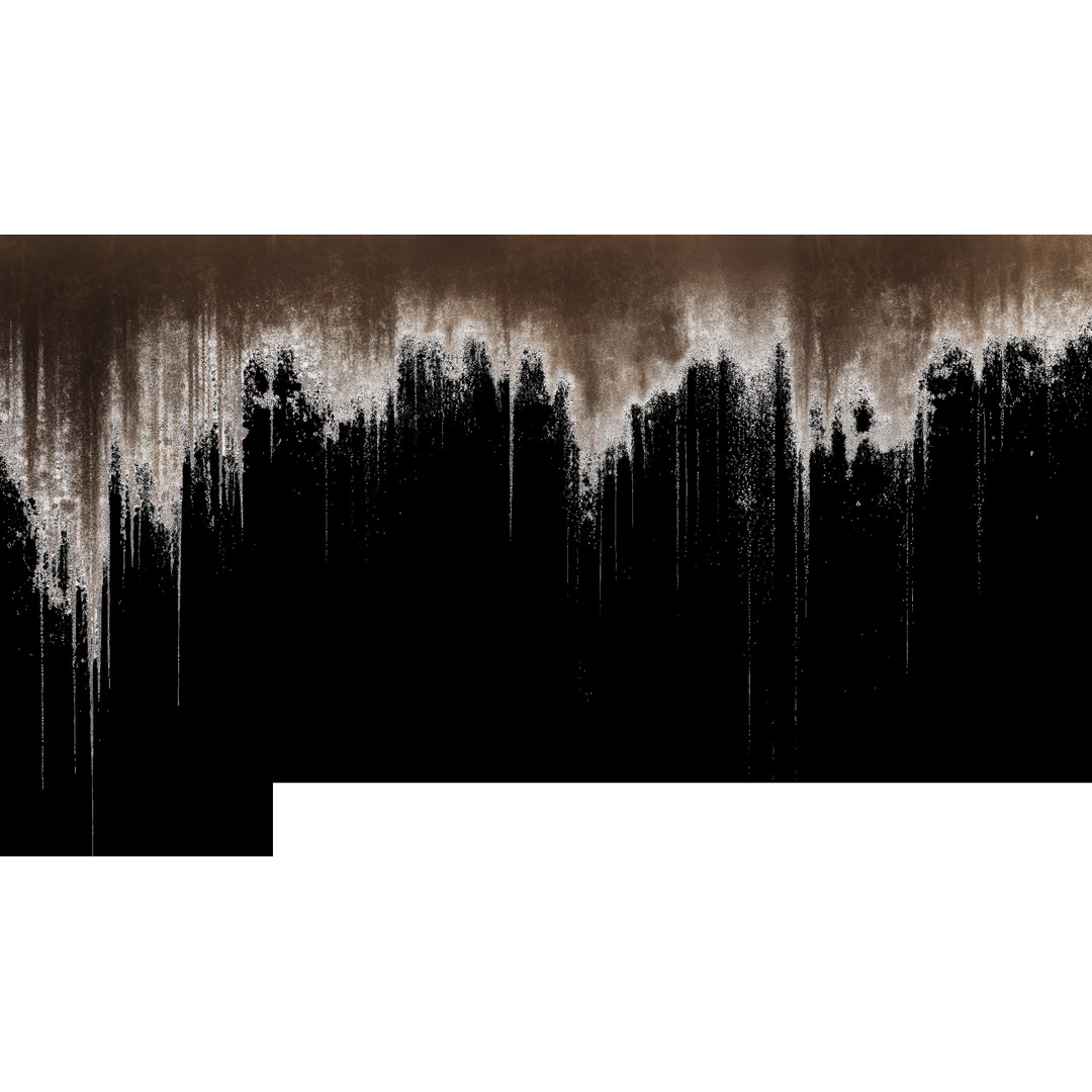 Rusty Drip Stains 3D Model – Grunge Overlay Textures, PNG - View 21