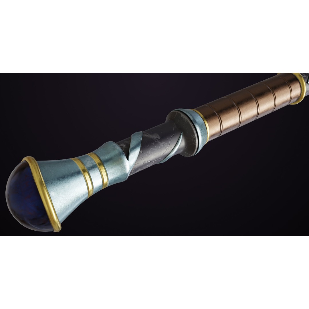 Battle Axe 3D Model – Low Poly PBR Weapon for Unity and Unreal - View 16
