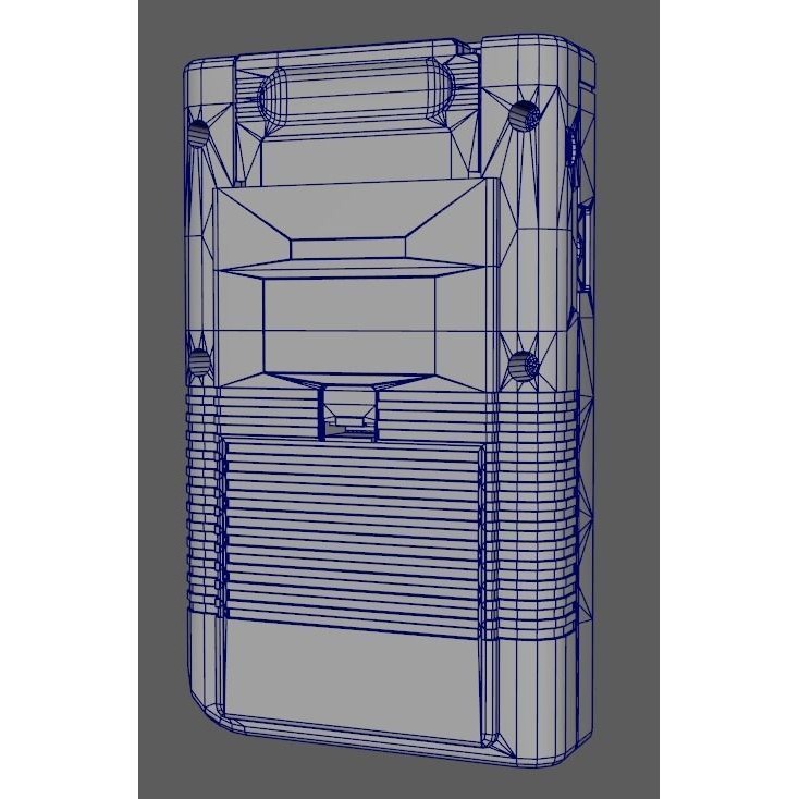 Nintendo Gameboy 3D Model – Low Poly Retro Game Asset, FBX, OBJ