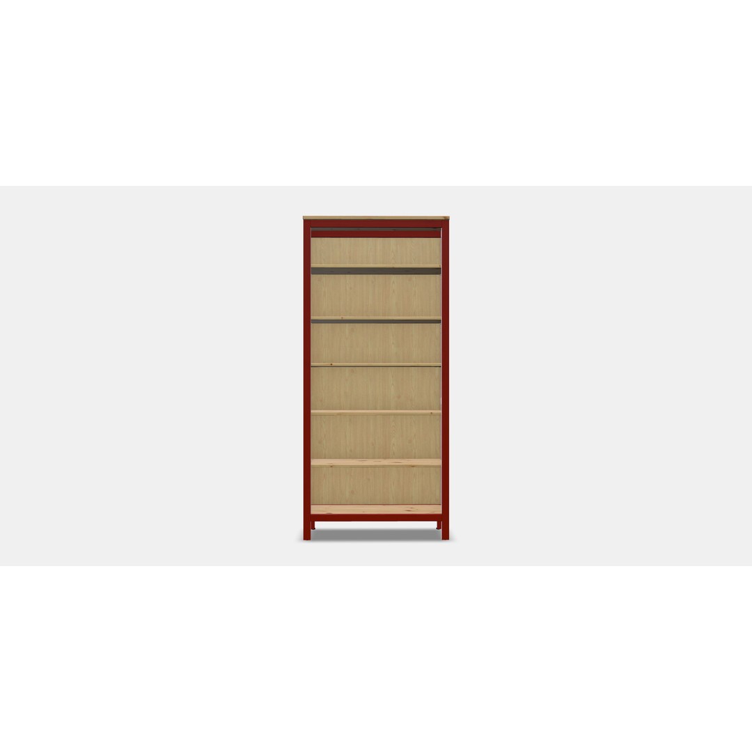 HEMNES Bookcase 3D Model – Low Poly PBR Furniture for Visualization - View 10