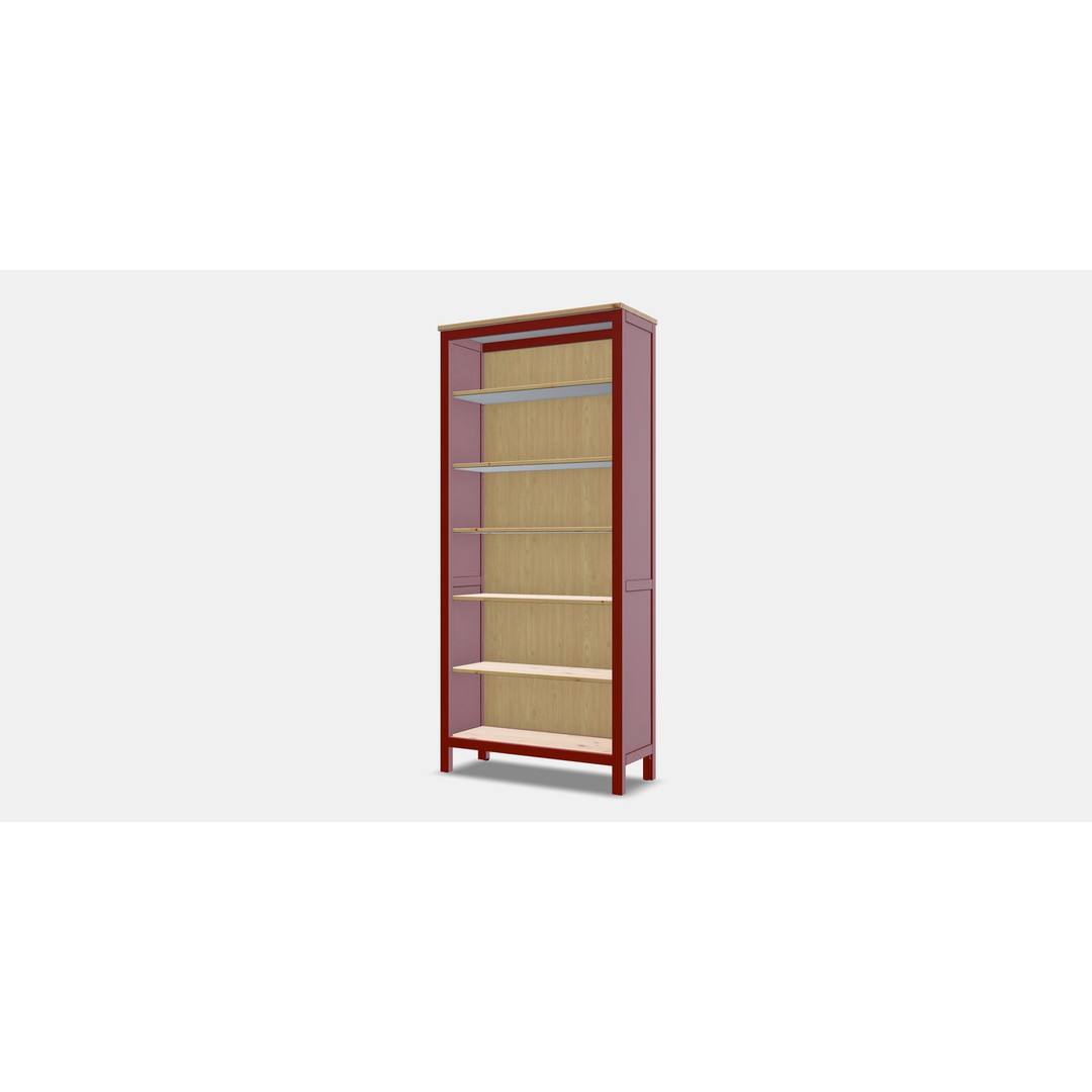 HEMNES Bookcase 3D Model – Low Poly PBR Furniture for Visualization - View 13
