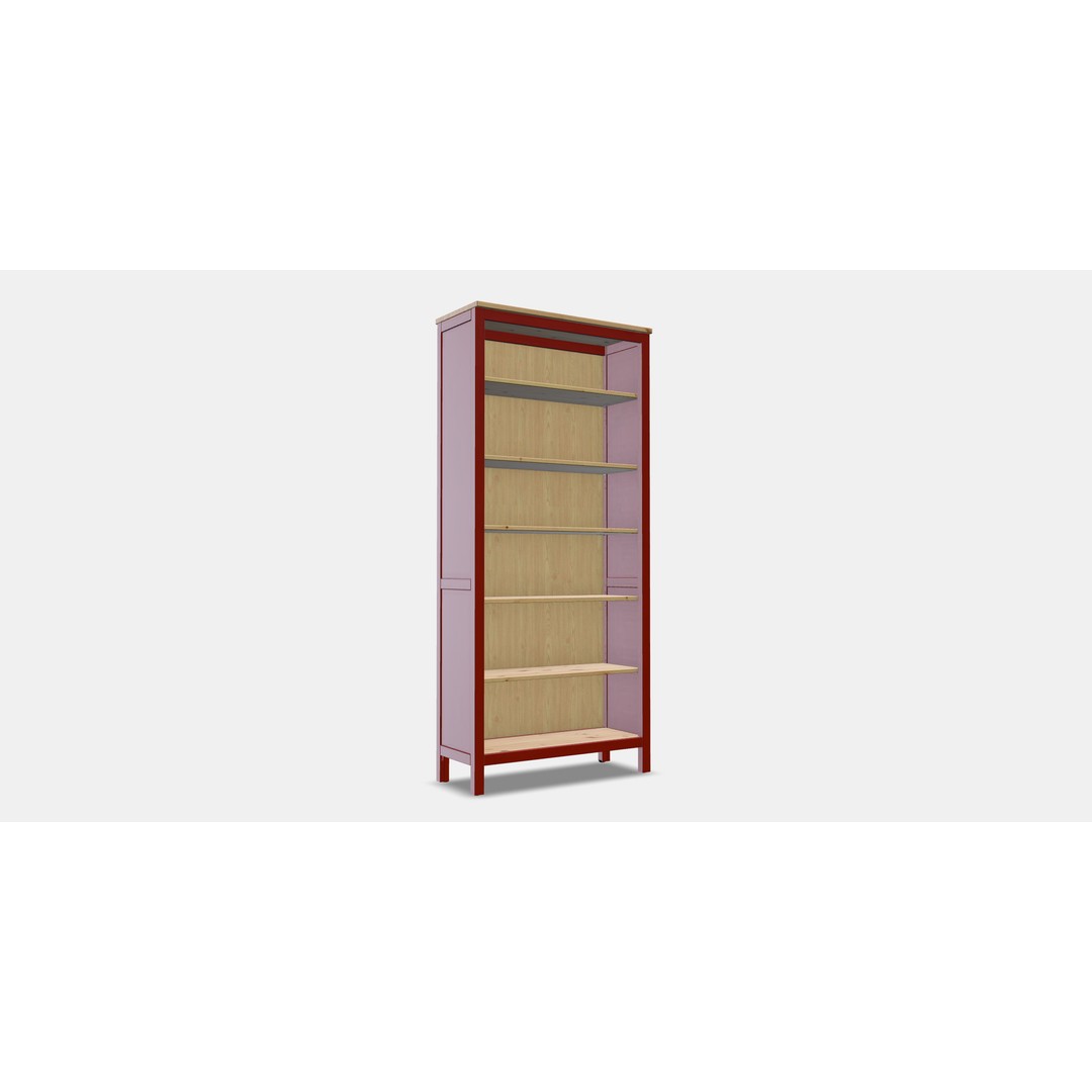 HEMNES Bookcase 3D Model – Low Poly PBR Furniture for Visualization - View 3