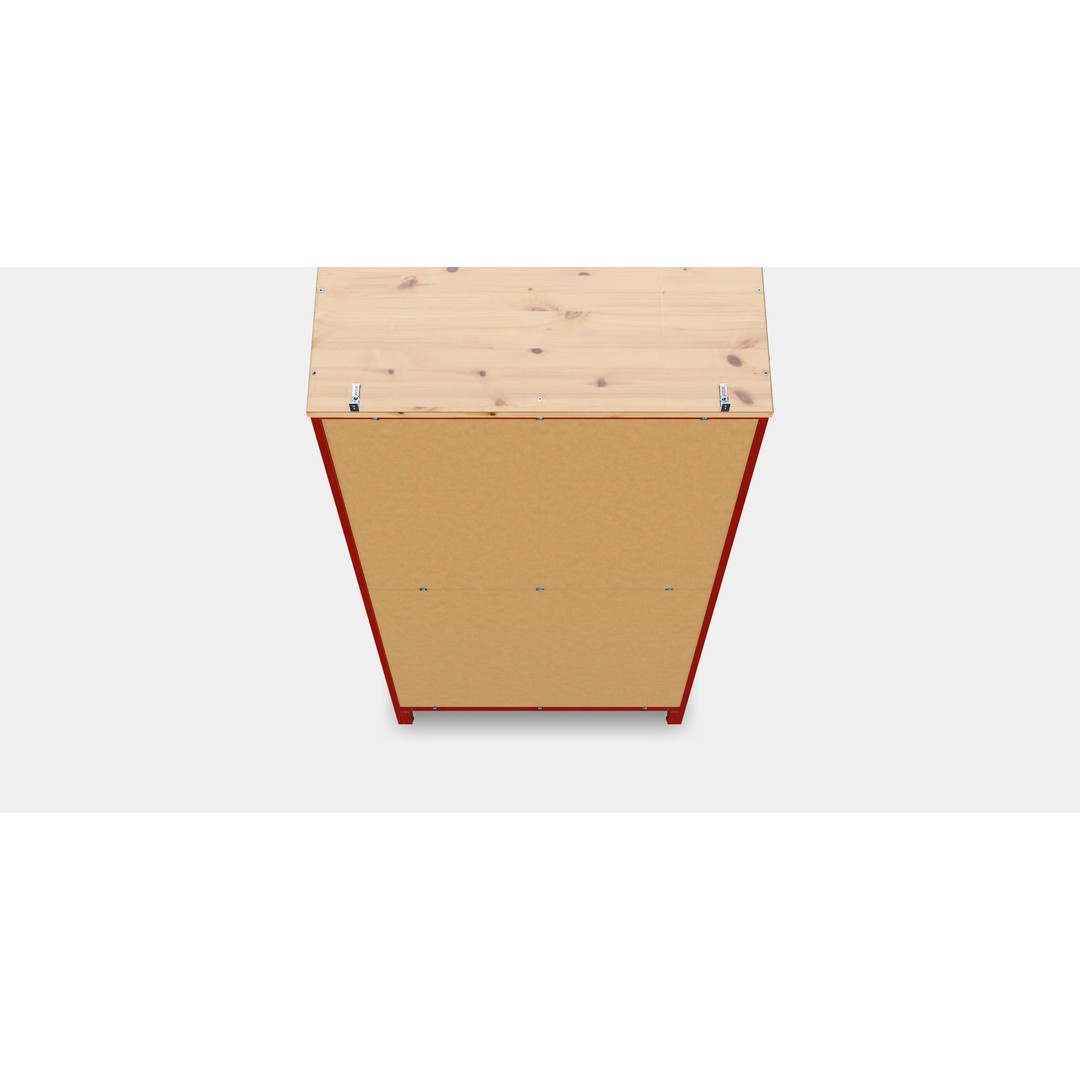 HEMNES Bookcase 3D Model – Low Poly PBR Furniture for Visualization - View 4