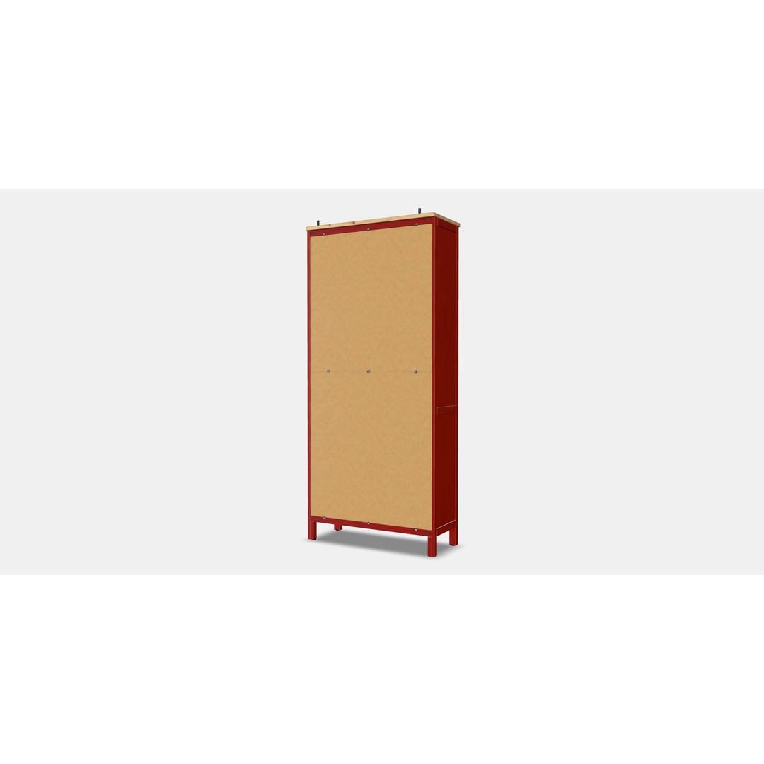 HEMNES Bookcase 3D Model – Low Poly PBR Furniture for Visualization - View 6