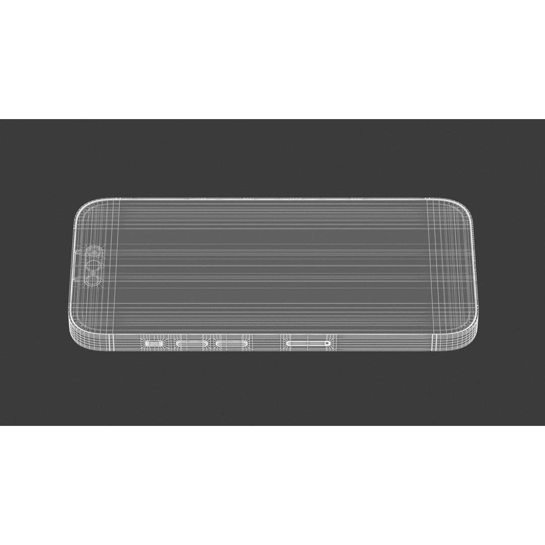 Apple iPhone 14 Pro Silver 3D Model – High Poly Game-Ready PBR FBX, OBJ - View 15