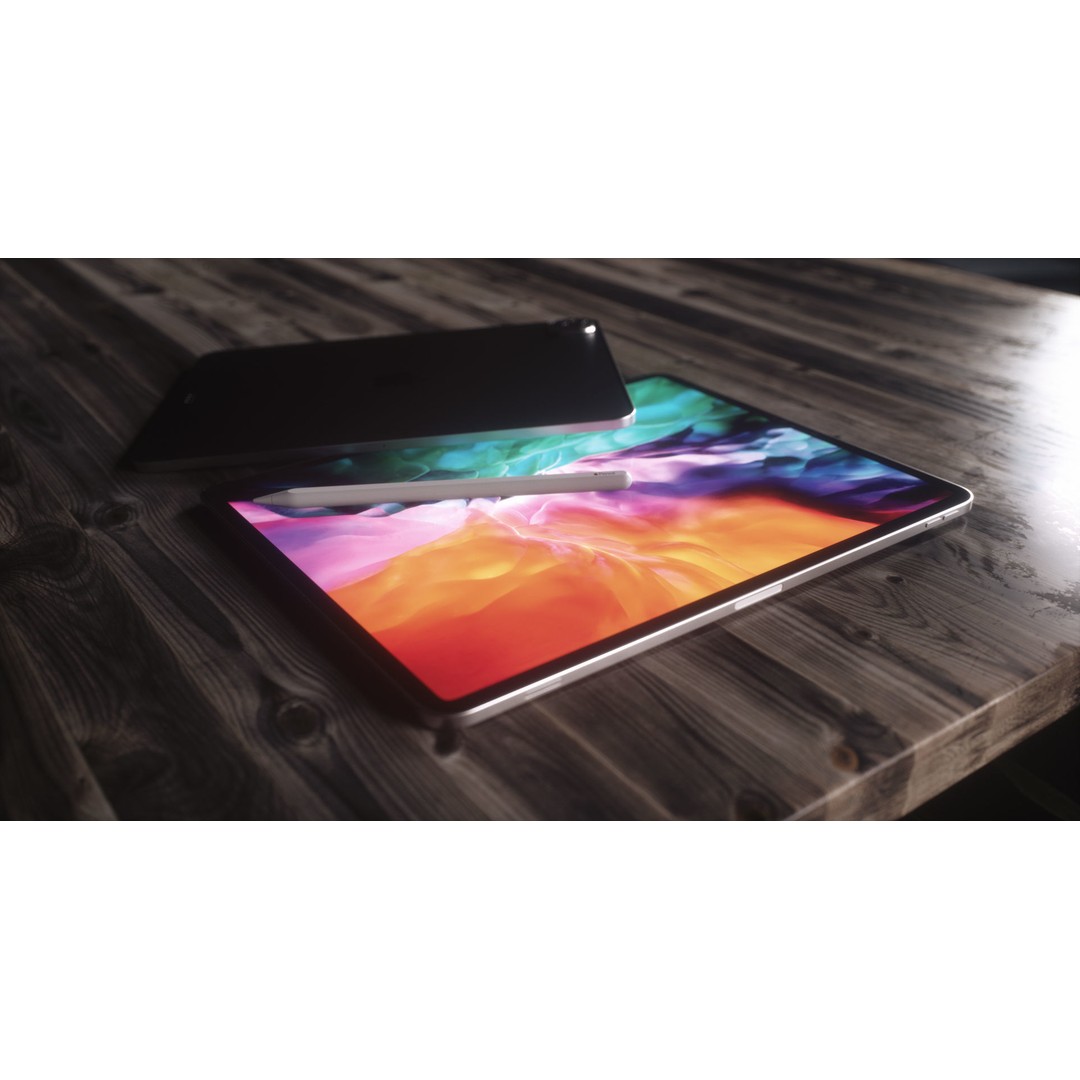 iPad Pro 3D Model – Low Poly PBR Tablet with Apple Pencil 2 - View 18