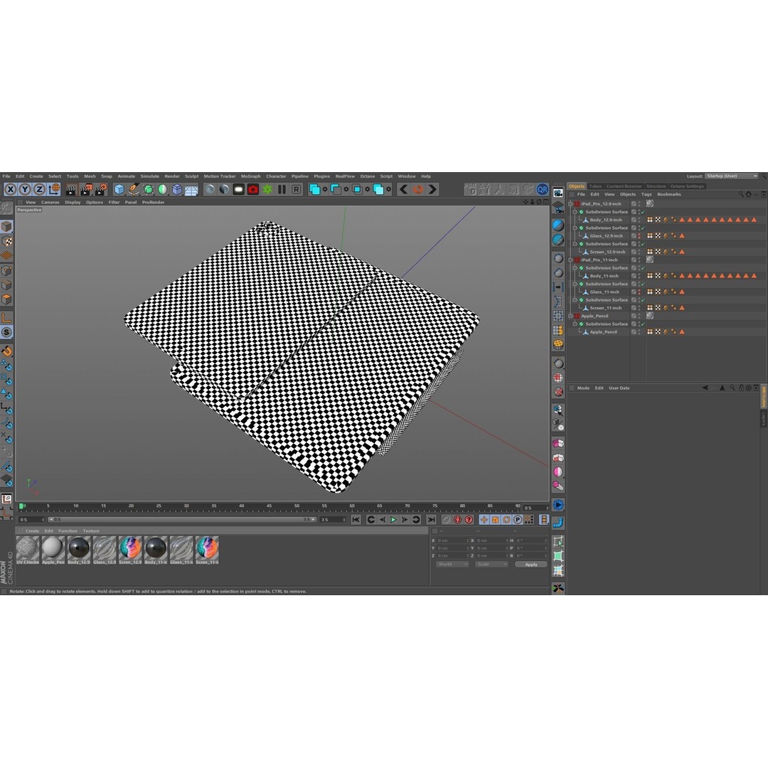 iPad Pro 3D Model – Low Poly PBR Tablet with Apple Pencil 2 - View 23
