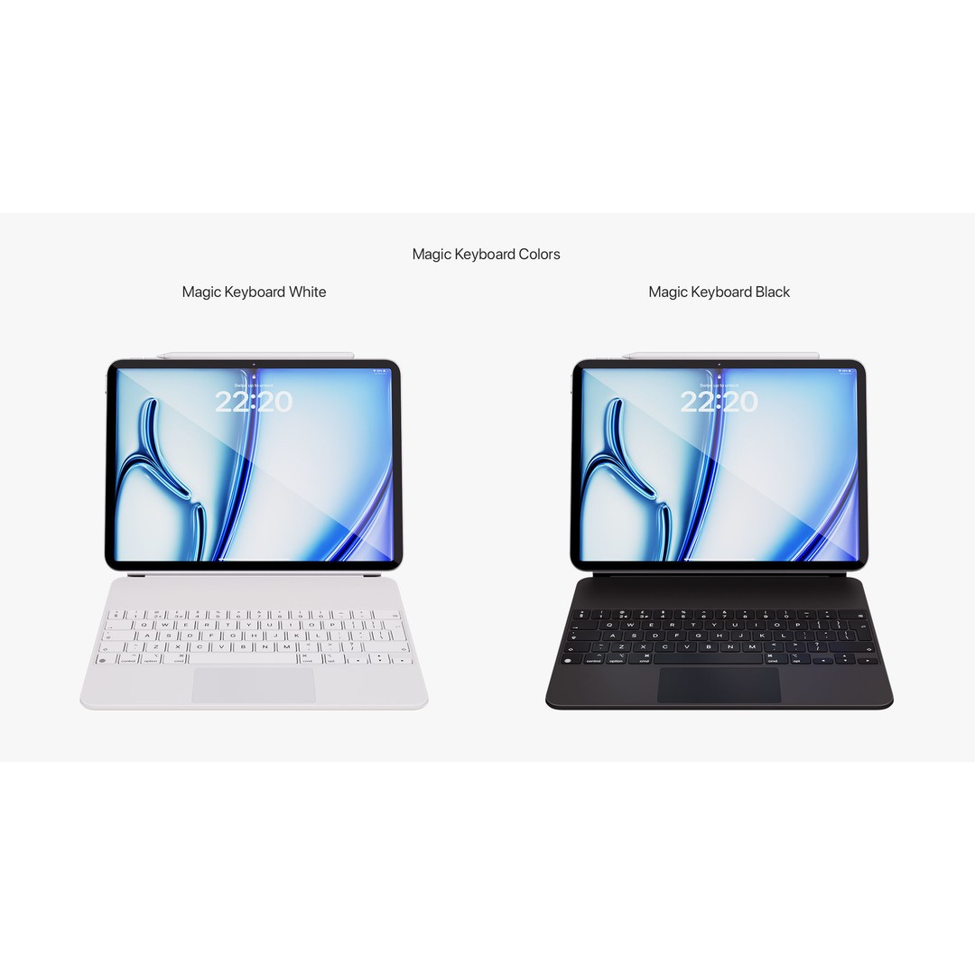 Apple iPad Air 11 ft 2024 3D Model – PBR Textured with Magic Keyboard - View 15