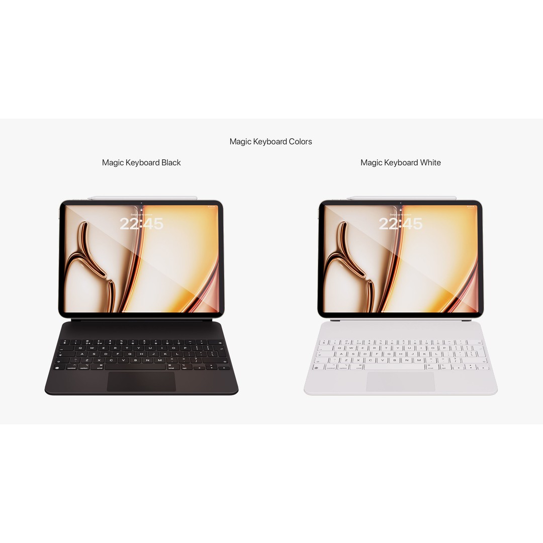 Apple iPad Air 11 ft 2024 3D Model – PBR Textured with Magic Keyboard - View 18
