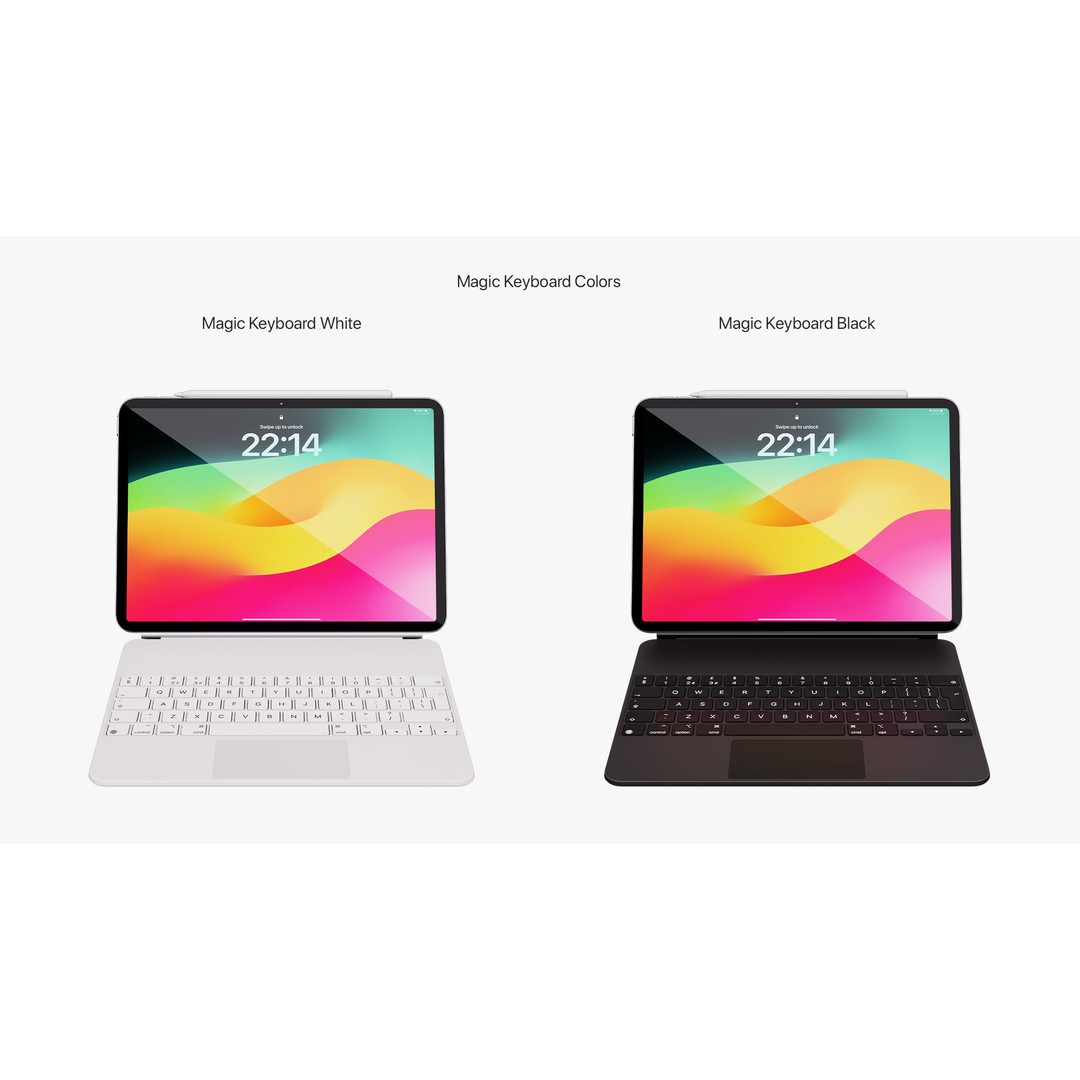 Apple iPad Air 11 ft 2024 3D Model – PBR Textured with Magic Keyboard - View 19